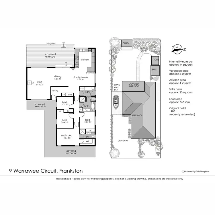 Floorplan of Homely house listing, 9 Warrawee Circuit, Frankston VIC 3199
