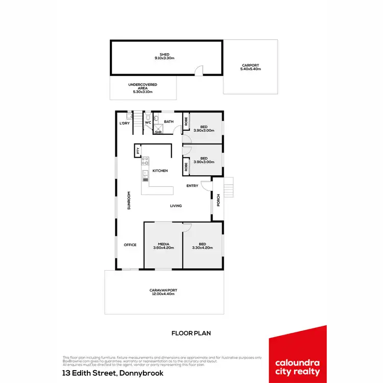Floorplan of Homely house listing, 13 Edith Street, Donnybrook QLD 4510