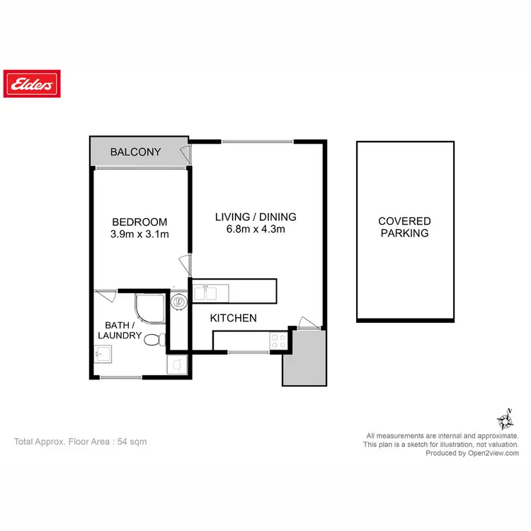Floorplan of Homely apartment listing, 10/15 Greenlands Avenue, Sandy Bay TAS 7005