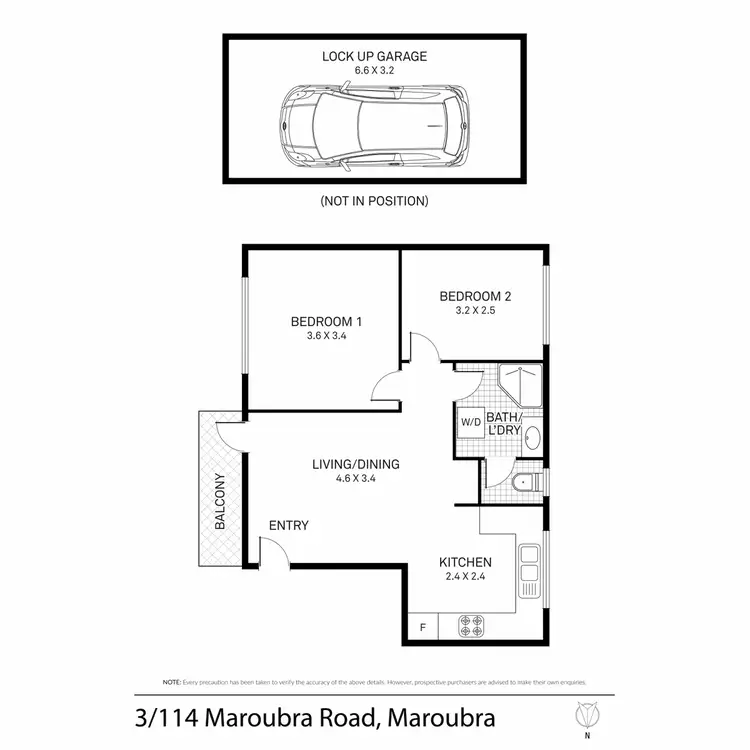 Floorplan of Homely apartment listing, 3/114 Maroubra Road, Maroubra NSW 2035