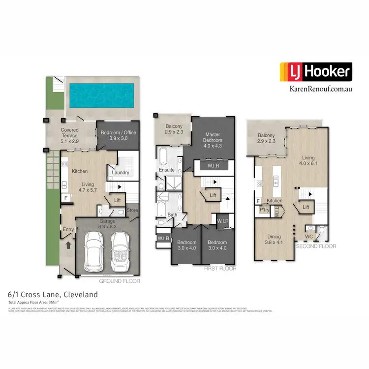 Floorplan of Homely townhouse listing, 6/1 Cross Lane, Cleveland QLD 4163