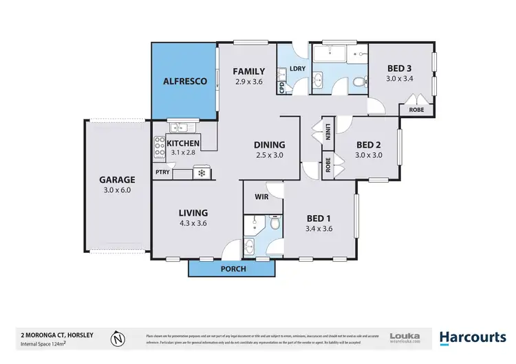 Floorplan of Homely house listing, 2 Moronga Court, Horsley NSW 2530