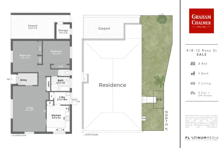 Floorplan of Homely unit listing, 4/8-12 Ross Street, Sale VIC 3850