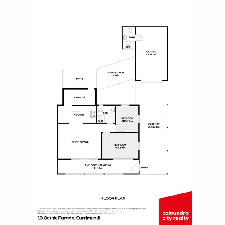 Floorplan of Homely house listing, 10 Gothic Parade, Currimundi QLD 4551