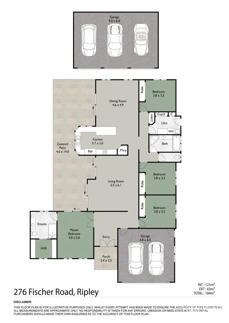 Floorplan of Homely house listing, 276 Fischer Road, Ripley QLD 4306