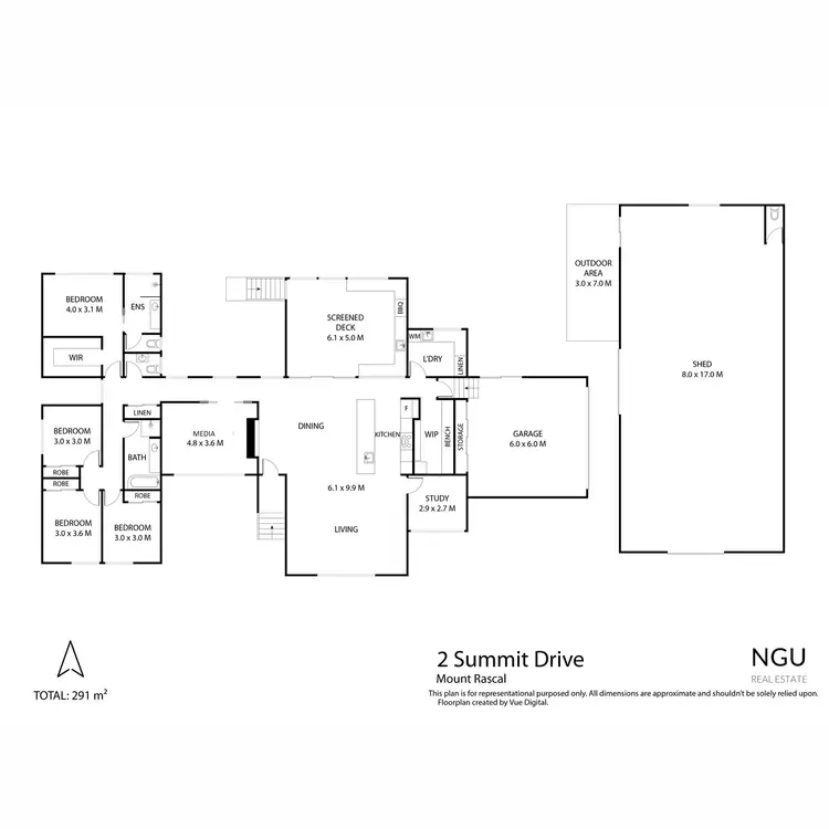 Floorplan of Homely house listing, 2 Summit Drive, Mount Rascal QLD 4350