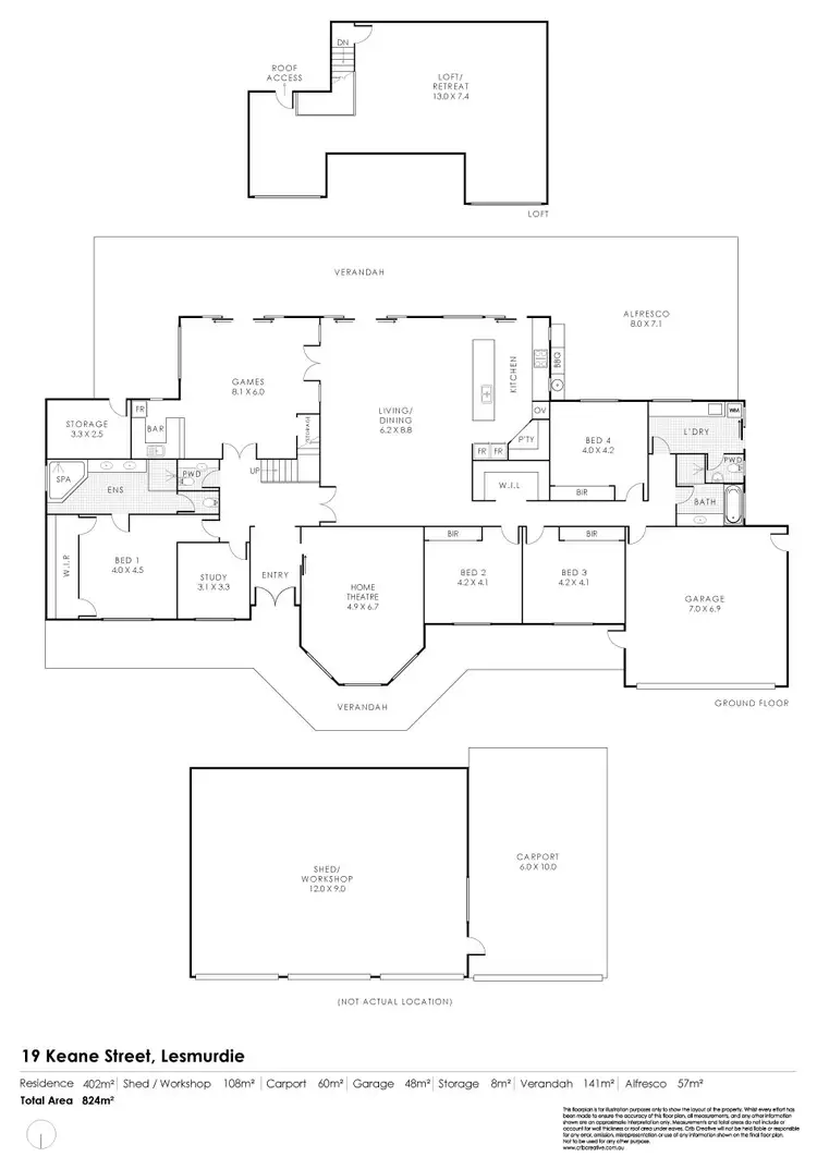 Floorplan of Homely house listing, 19 Keane Street, Lesmurdie WA 6076