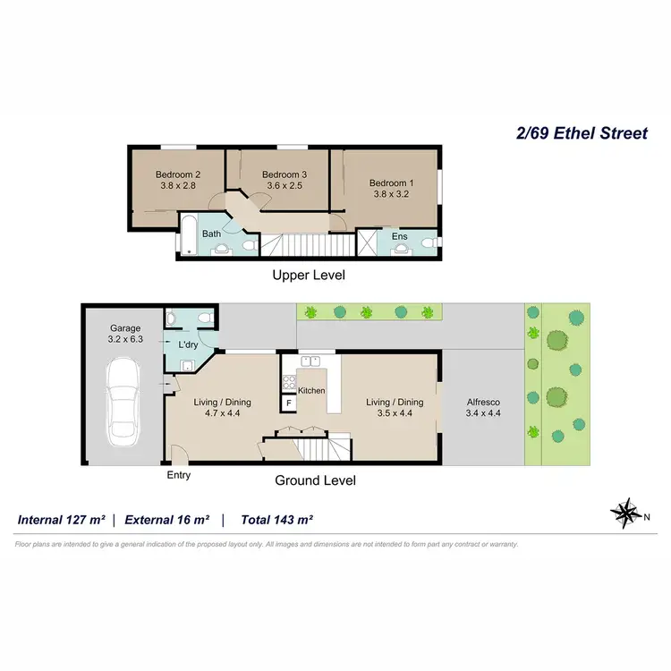 Floorplan of Homely townhouse listing, 2/69 Ethel Street, Chermside QLD 4032