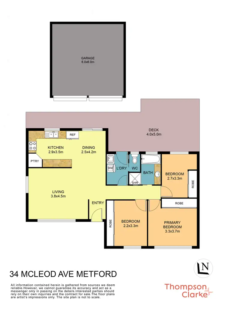 Floorplan of Homely house listing, 34 Mcleod Avenue, Metford NSW 2323