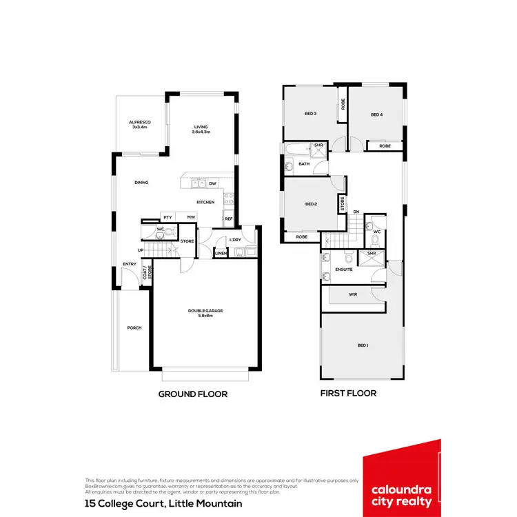 Floorplan of Homely house listing, 15 College Court, Little Mountain QLD 4551