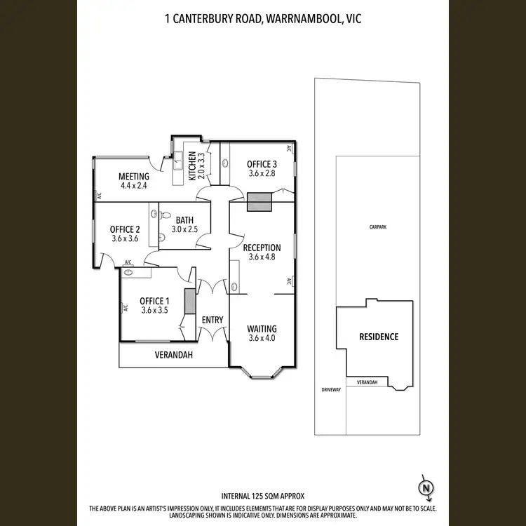 Floorplan of Homely house listing, 1 Canterbury Road, Warrnambool VIC 3280