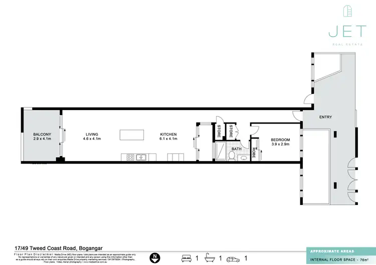 Floorplan of Homely apartment listing, 17/41 Tweed Coast Road, Bogangar NSW 2488
