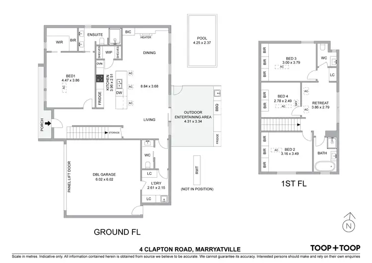 Floorplan of Homely house listing, 4 Clapton Road, Marryatville SA 5068