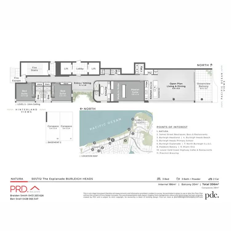 Floorplan of Homely unit listing, 501/112 The Esplanade, Burleigh Heads QLD 4220