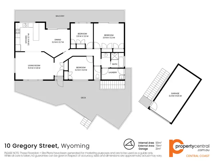 Floorplan of Homely house listing, 10 Gregory Street, Wyoming NSW 2250