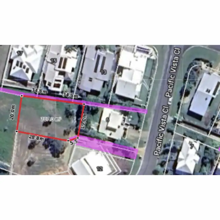 Floorplan of Homely land listing, 8 Pacific Vista Close, Pacific Heights QLD 4703