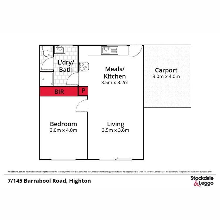 Floorplan of Homely unit listing, 7/145 Barrabool Road, Highton VIC 3216
