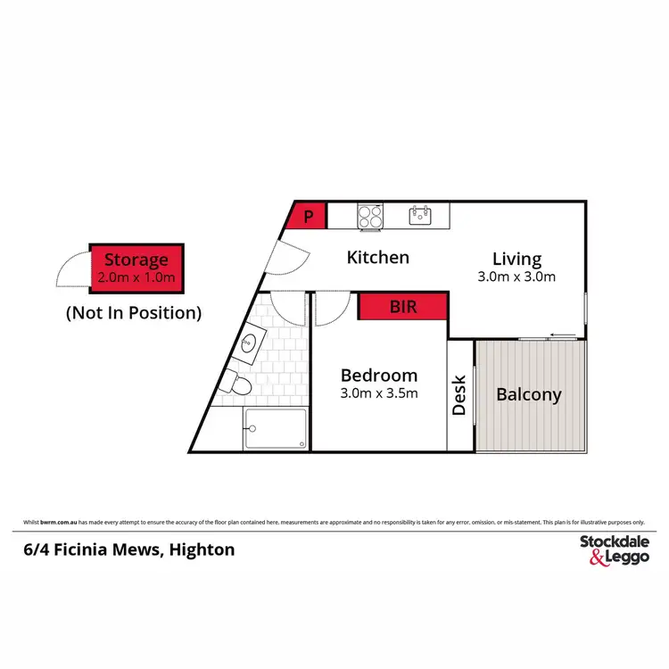Floorplan of Homely apartment listing, 6/4 Ficinia Mews, Highton VIC 3216
