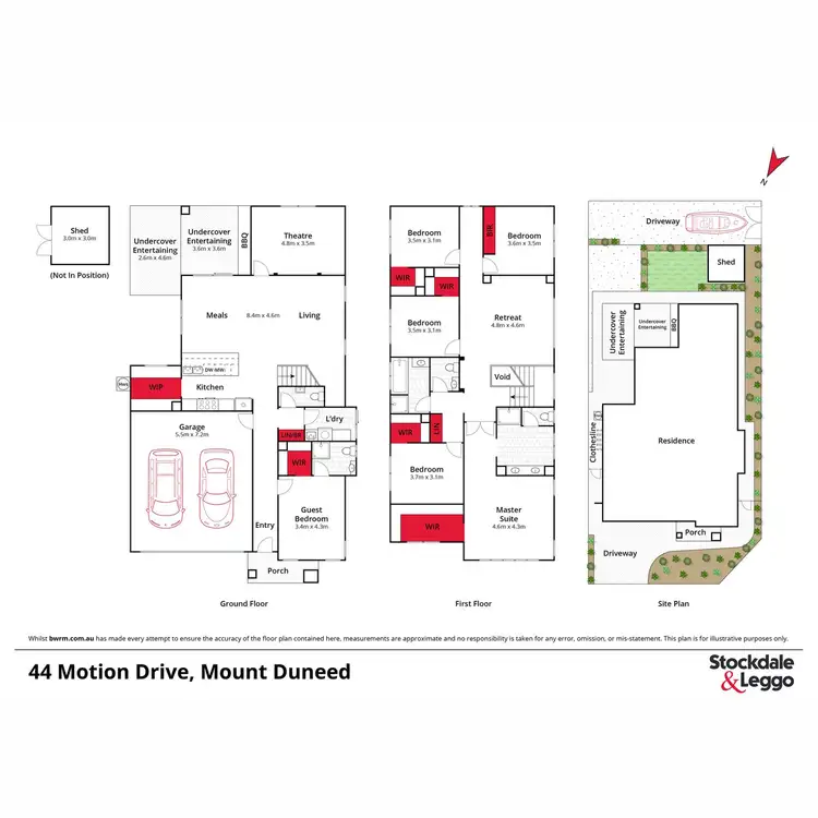 Floorplan of Homely house listing, 44 Motion Drive, Mount Duneed VIC 3217