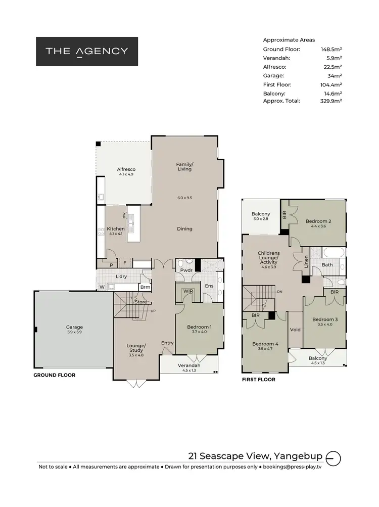 Floorplan of Homely house listing, 21 Seascape View, Yangebup WA 6164