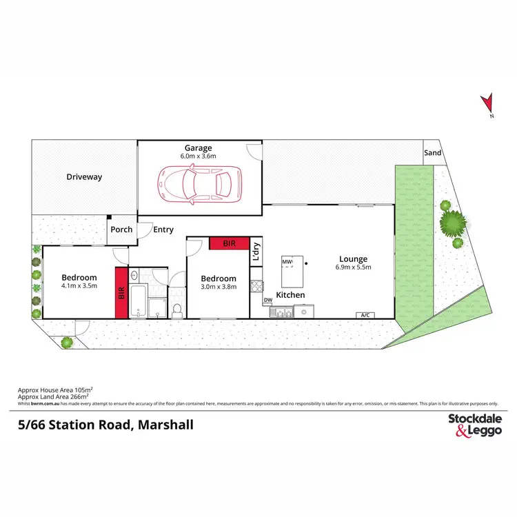 Floorplan of Homely unit listing, 5/66 Station Road, Marshall VIC 3216