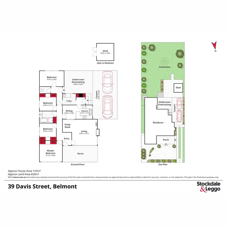 Floorplan of Homely house listing, 39 Davis Street, Belmont VIC 3216