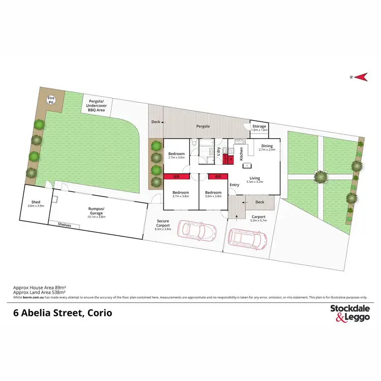 Floorplan of Homely house listing, 6 Abelia Street, Corio VIC 3214