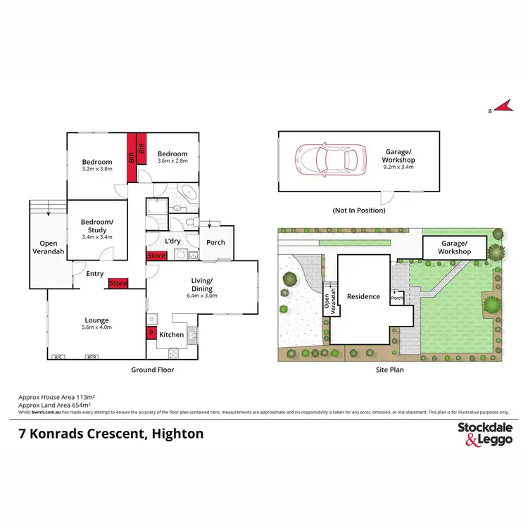 Floorplan of Homely house listing, 7 Konrads Crescent, Highton VIC 3216