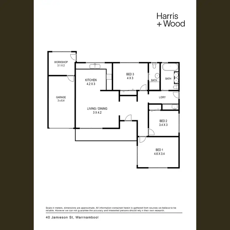 Floorplan of Homely house listing, 40 Jamieson Street, Warrnambool VIC 3280