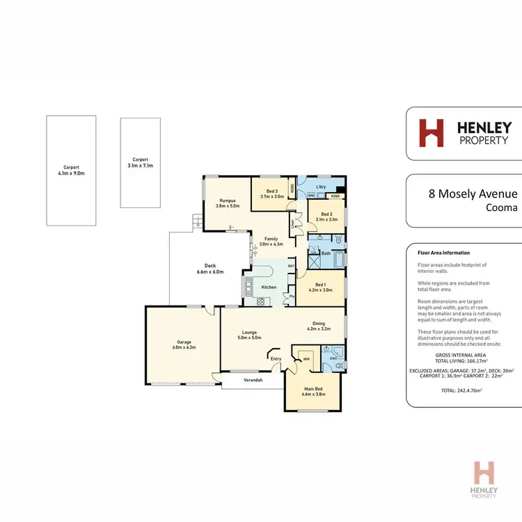 Floorplan of Homely house listing, 8 Mosely Avenue, Cooma NSW 2630