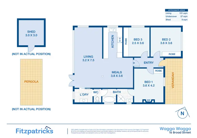 Floorplan of Homely house listing, 16 Broad Street, Wagga Wagga NSW 2650