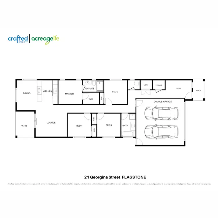 Floorplan of Homely house listing, 21 Georgina Street, Flagstone QLD 4280