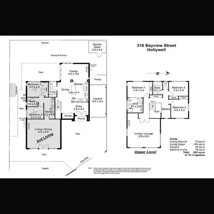 Floorplan of Homely house listing, 316 Bayview Street, Hollywell QLD 4216
