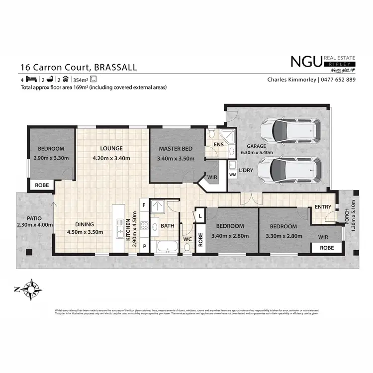 Floorplan of Homely house listing, 16 Carron Court, Brassall QLD 4305