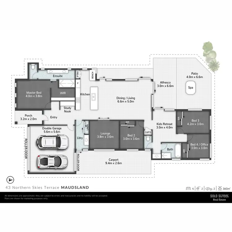 Floorplan of Homely house listing, 43 Northern Skies Terrace, Maudsland QLD 4210
