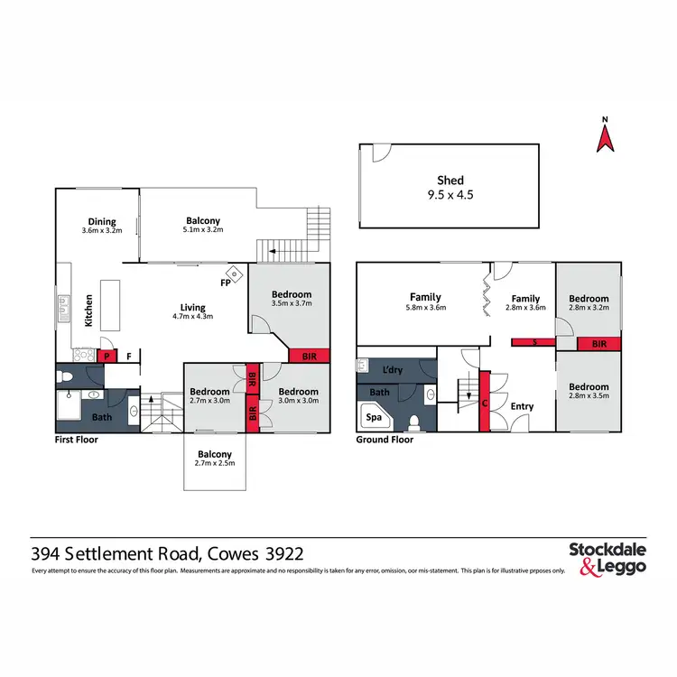 Floorplan of Homely house listing, 394 Settlement Road, Cowes VIC 3922