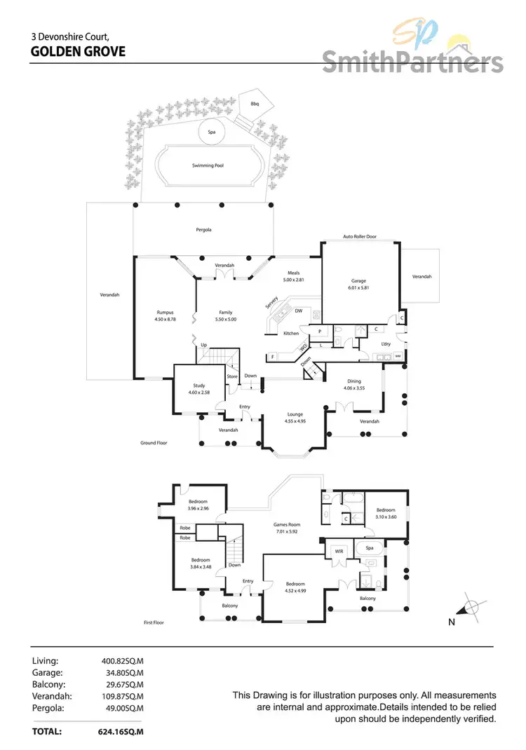 Floorplan of Homely house listing, 3 Devonshire Court, Golden Grove SA 5125
