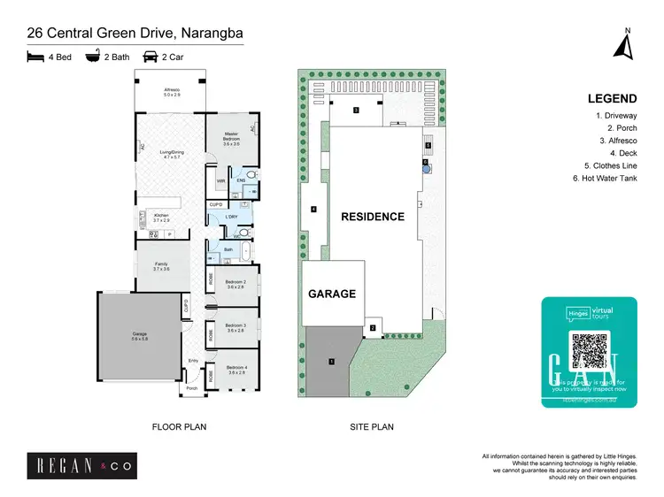 Floorplan of Homely house listing, 26 Central Green Drive, Narangba QLD 4504