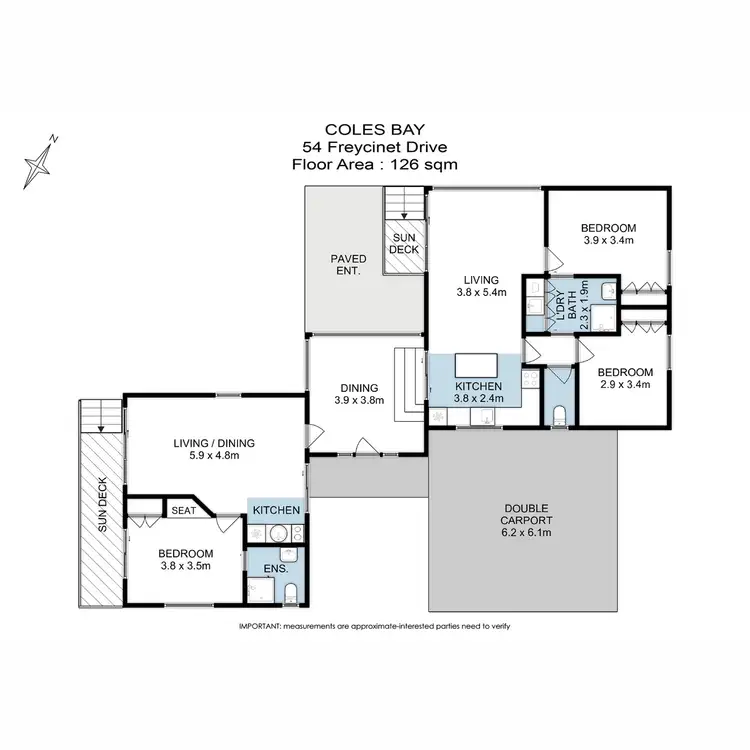 Floorplan of Homely house listing, 54 Freycinet Drive, Coles Bay TAS 7215