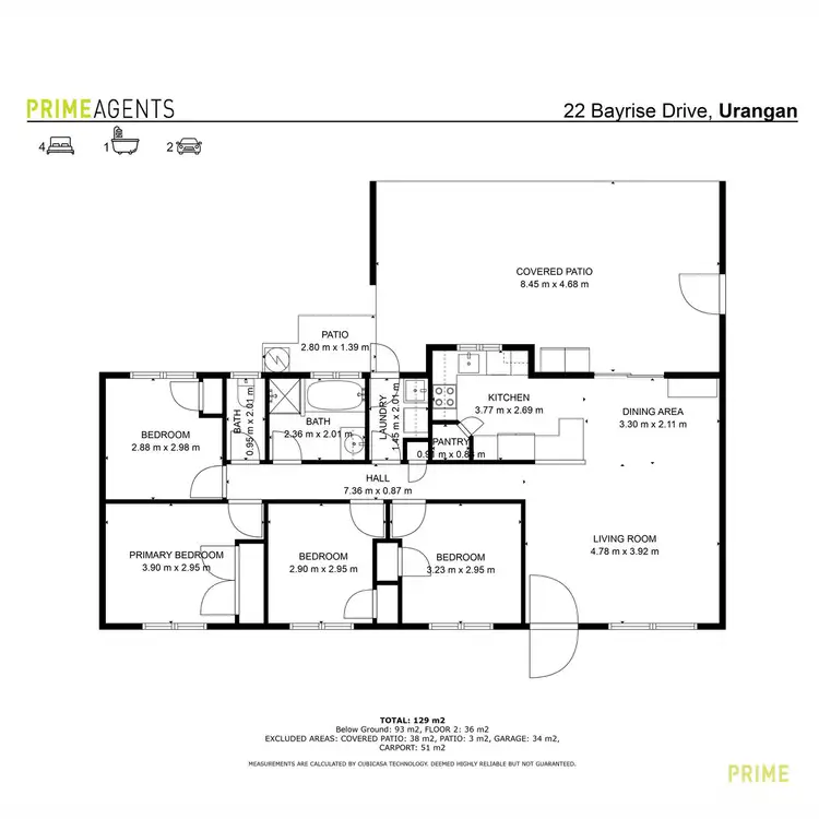 Floorplan of Homely house listing, 22 Bayrise Drive, Urangan QLD 4655