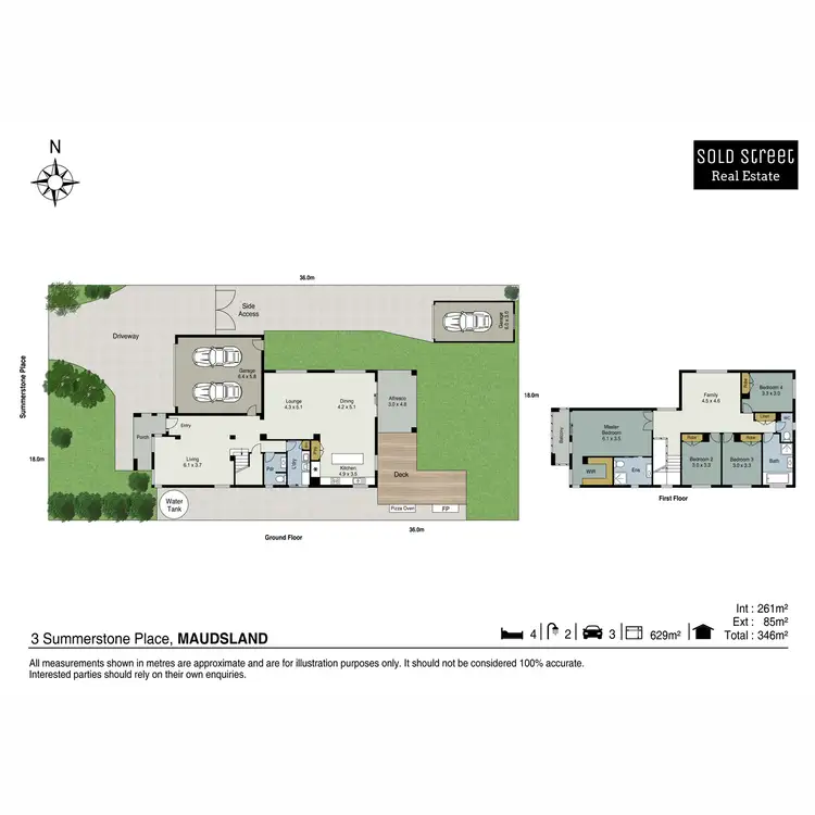 Floorplan of Homely house listing, 3 Summerstone Place, Maudsland QLD 4210