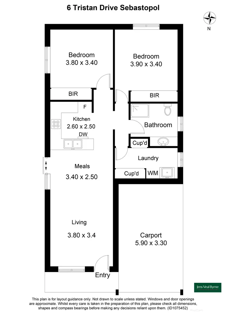 Floorplan of Homely townhouse listing, 6 Tristan Drive, Sebastopol VIC 3356