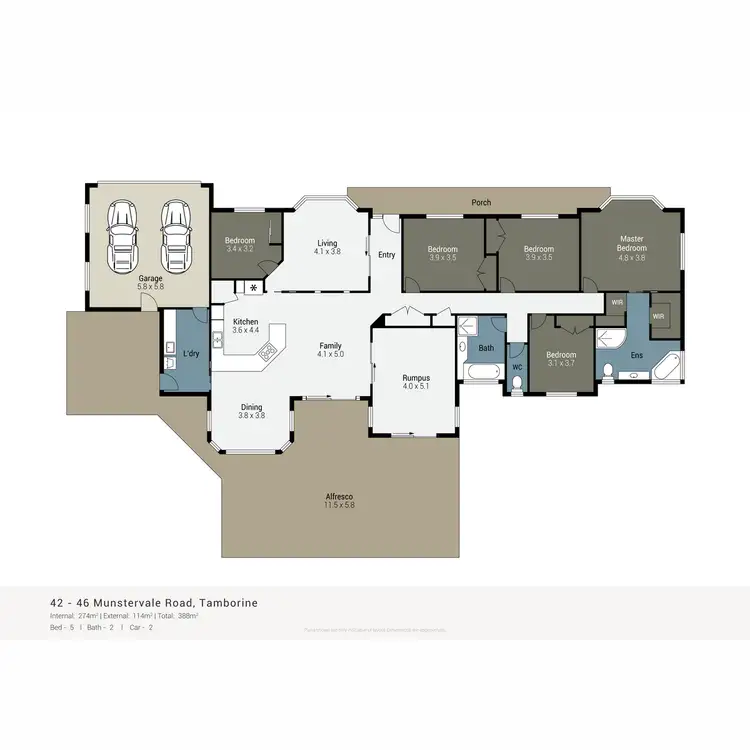 Floorplan of Homely rural property listing, 42 - 46 Munstervale Road, Tamborine QLD 4270