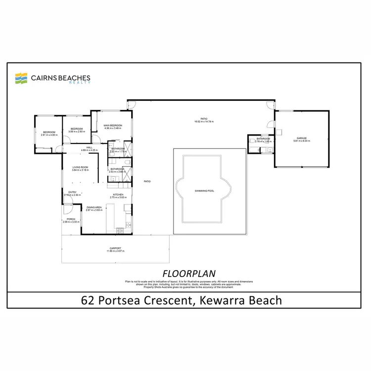 Floorplan of Homely house listing, 62 Portsea Crescent, Kewarra Beach QLD 4879