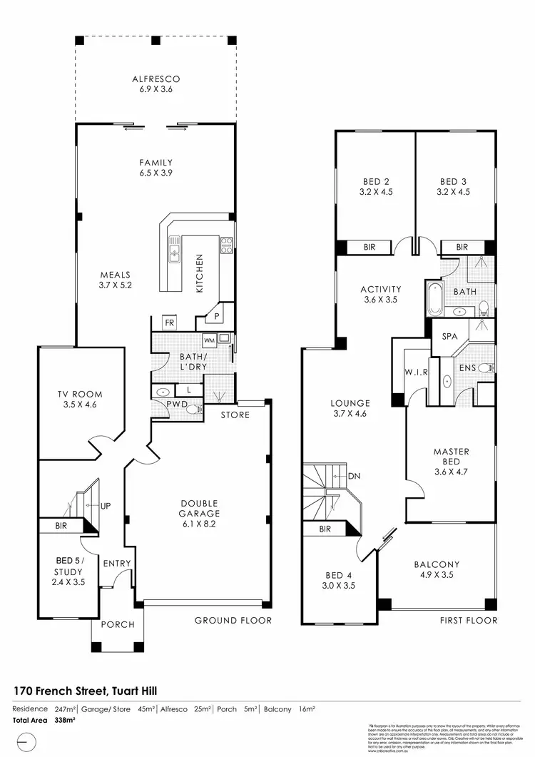 Floorplan of Homely house listing, 170 French Street, Tuart Hill WA 6060