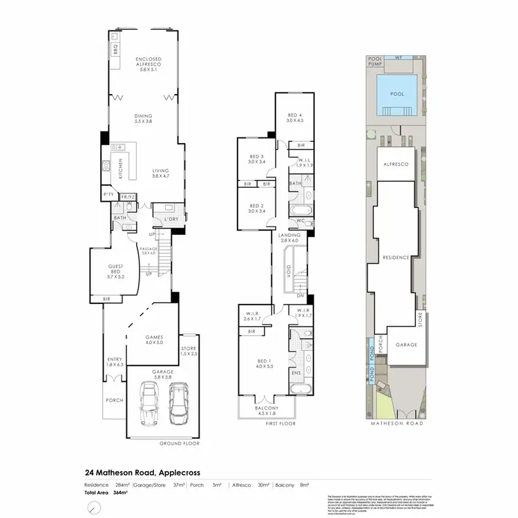 Floorplan of Homely house listing, 24 Matheson Road, Applecross WA 6153