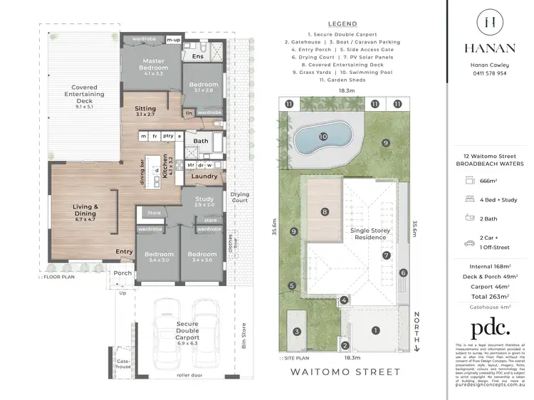 Floorplan of Homely house listing, 12 Waitomo Street, Broadbeach Waters QLD 4218
