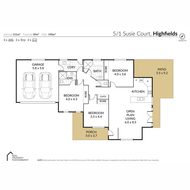 Floorplan of Homely villa listing, 5/1 Susie Court, Highfields QLD 4352