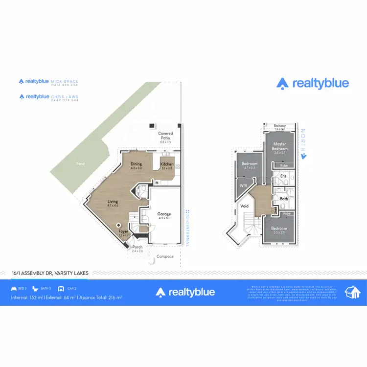 Floorplan of Homely townhouse listing, 16/1 Assembly Drive, Varsity Lakes QLD 4227