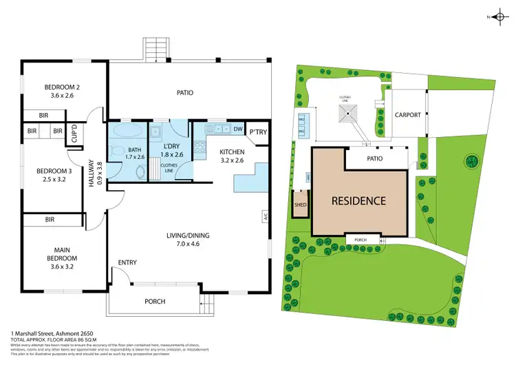 Floorplan of Homely house listing, 1 Marshall Street, Ashmont NSW 2650